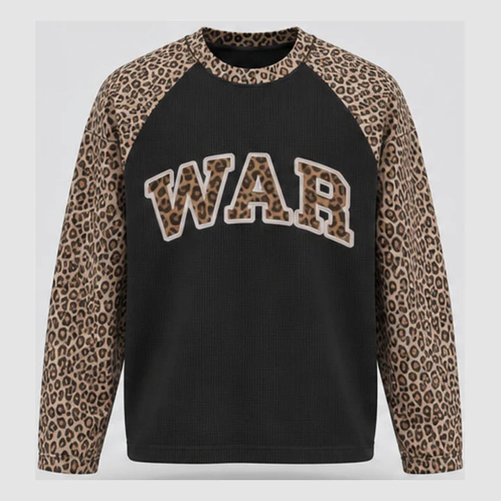 Leopard WAR Raglan product mockup