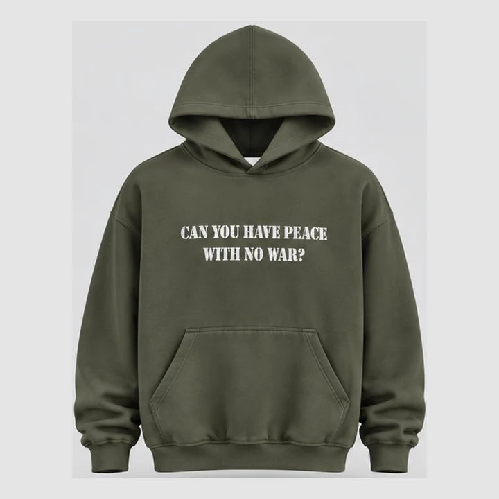 Peace / WAR Hoodie front concept view